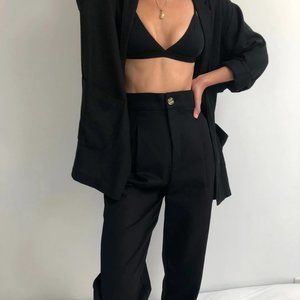 Na Nin Oliver Cotton Twill Pant - Black L